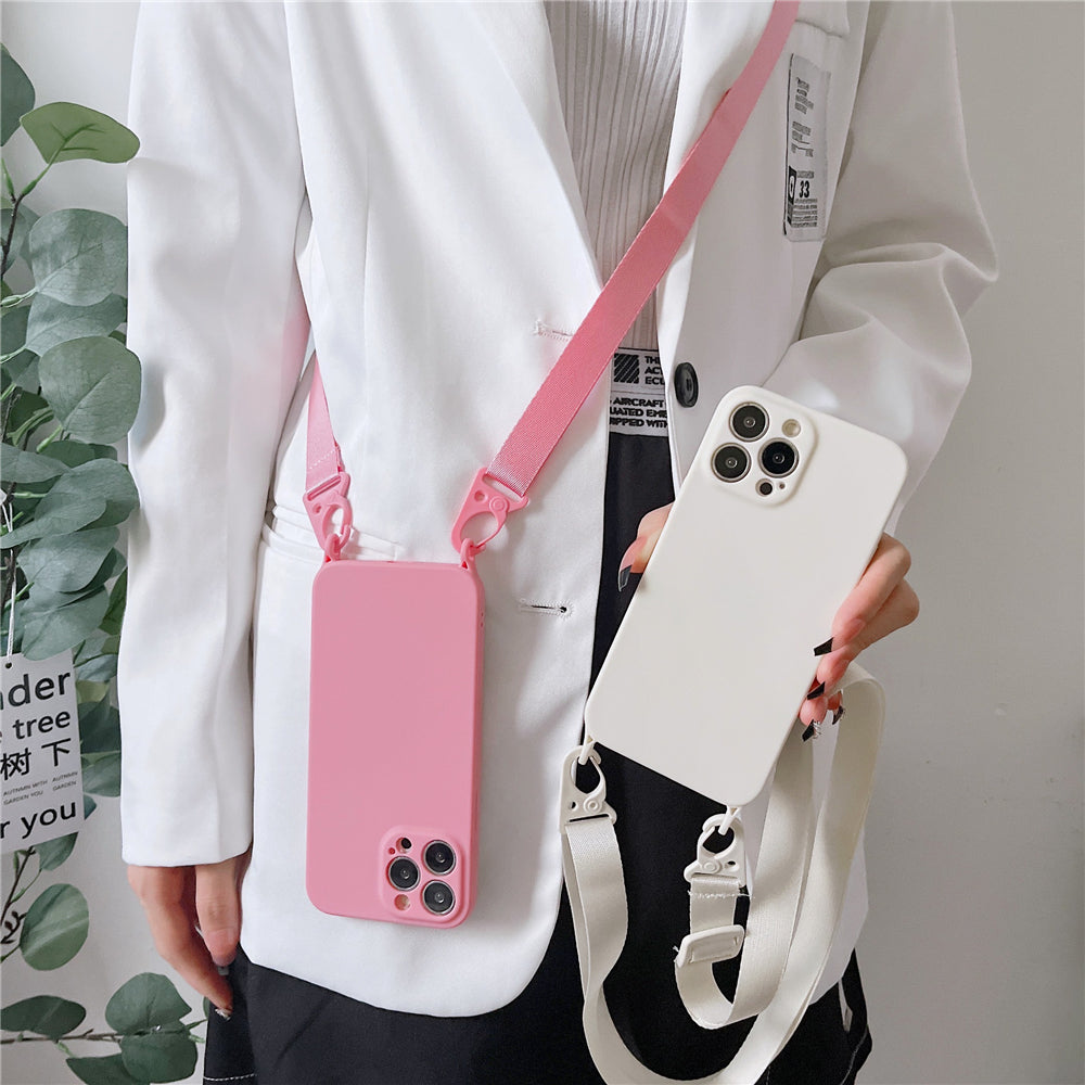 Cover con Correa para Uso de Cartera para iPhone 13