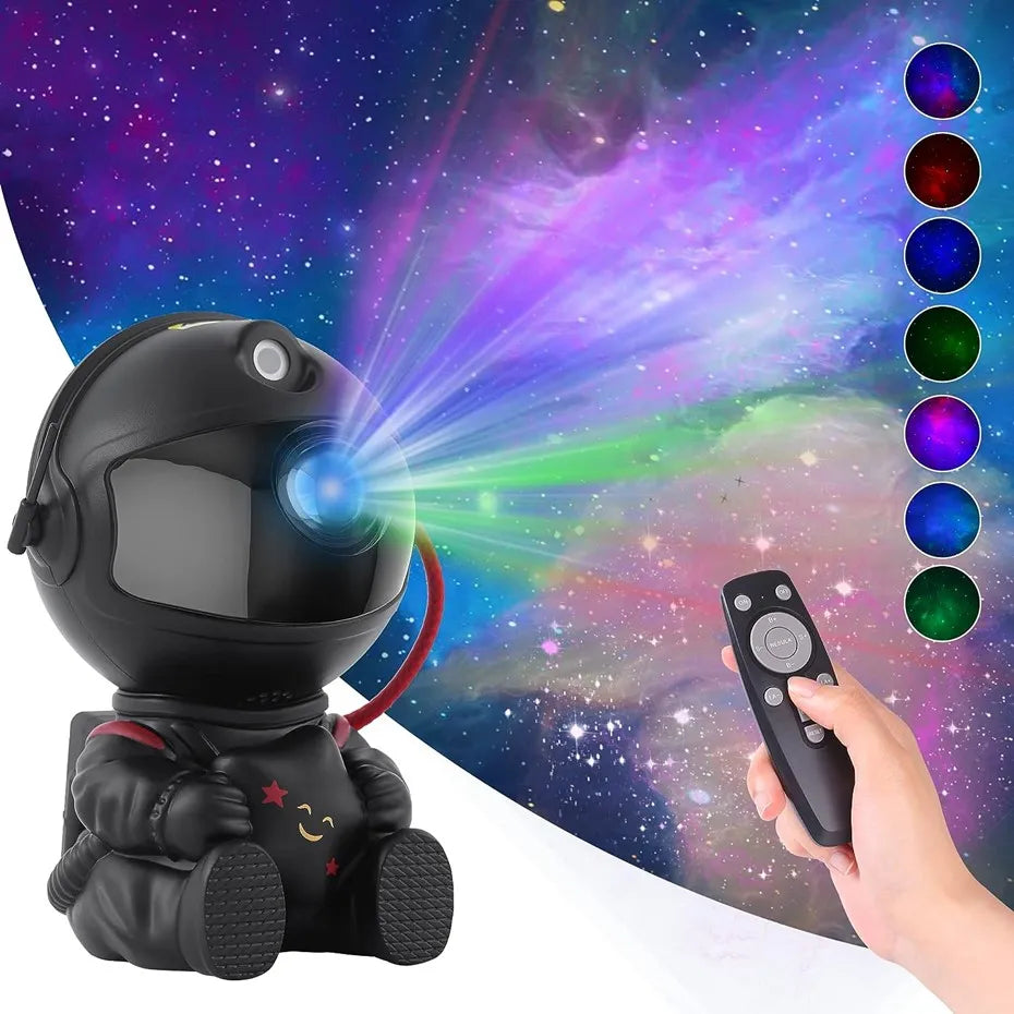 Proyector de nebulosas espacial en forma de astronauta