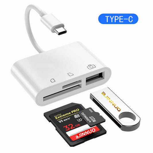Type-c multiport hub to USB A and TF SD