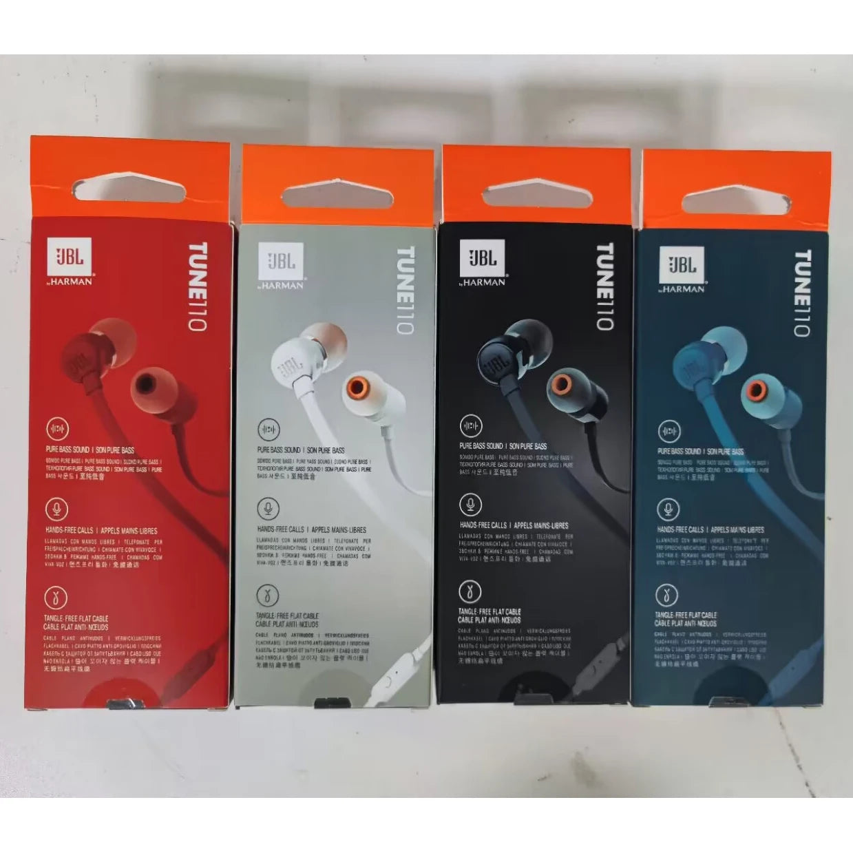 JBL T110 Auricular de 3,5mm con cable de 1,2 M
