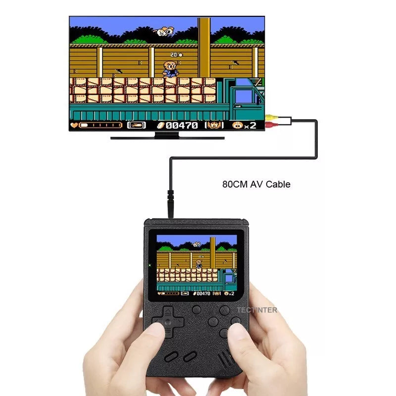 Consola Retro 8-bit con 500 juegos incorporados y control externo