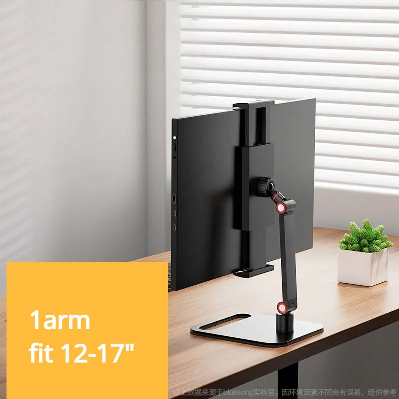 Soporte portátil de escritorio para Monitor - Base de pantalla expandible Universal hasta 17"