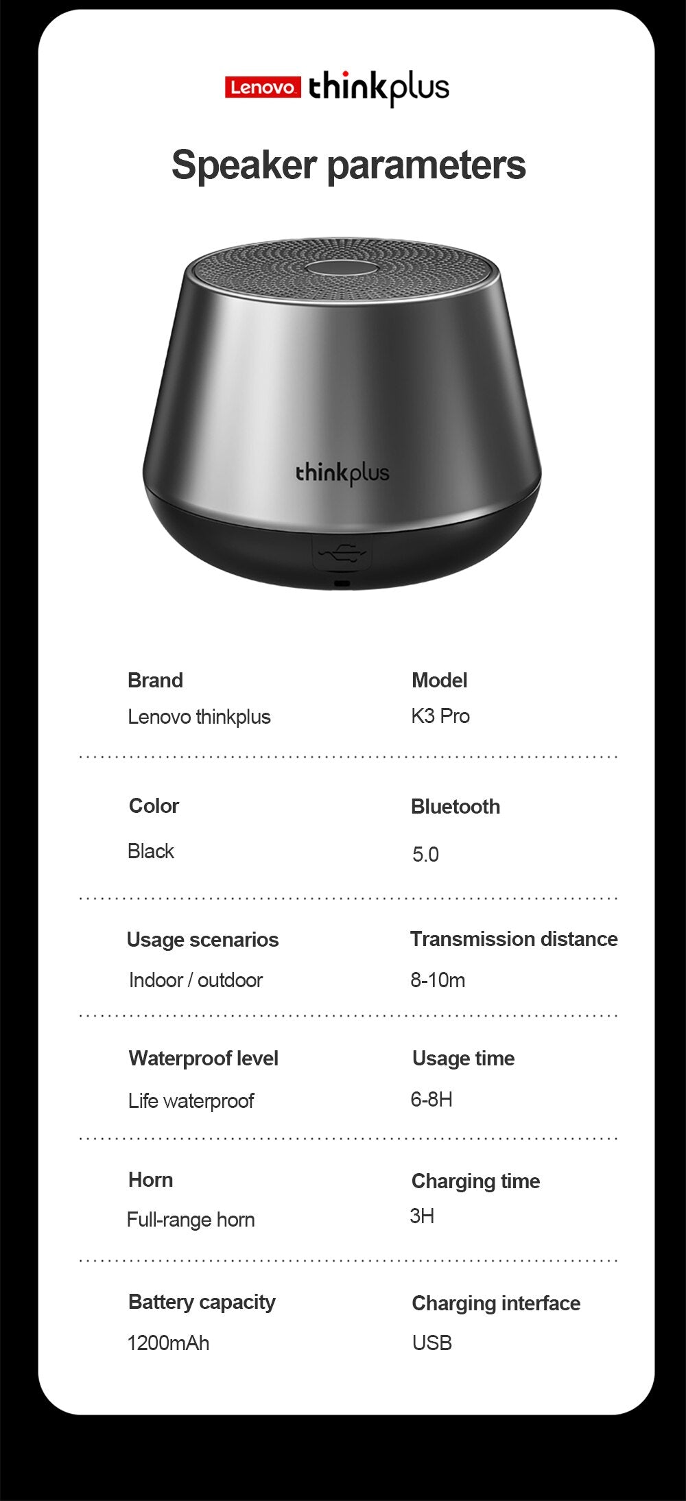 Altavoz Lenovo K3 pro