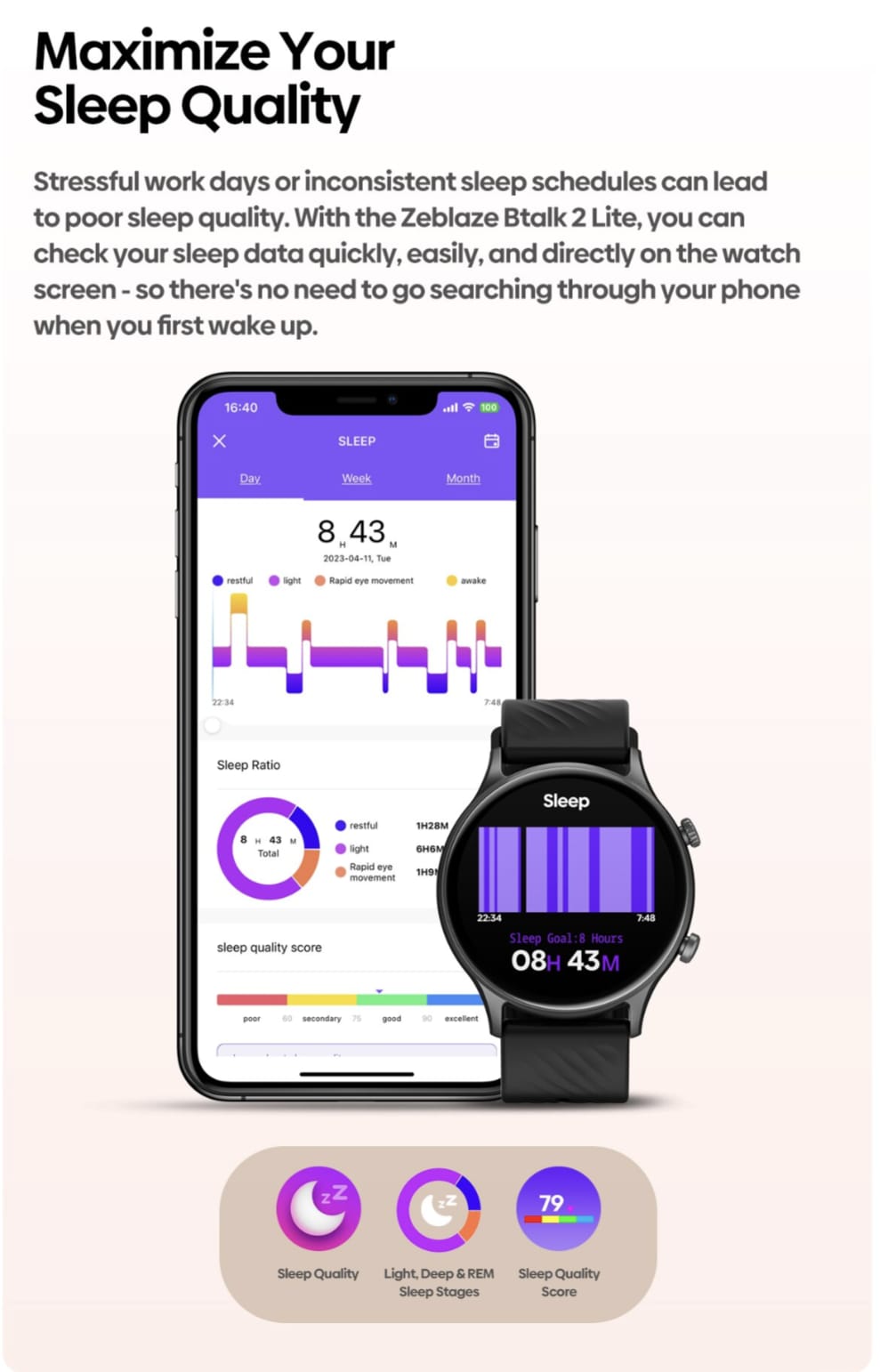 Zeblaze Btalk 2 Lite Smart Watch