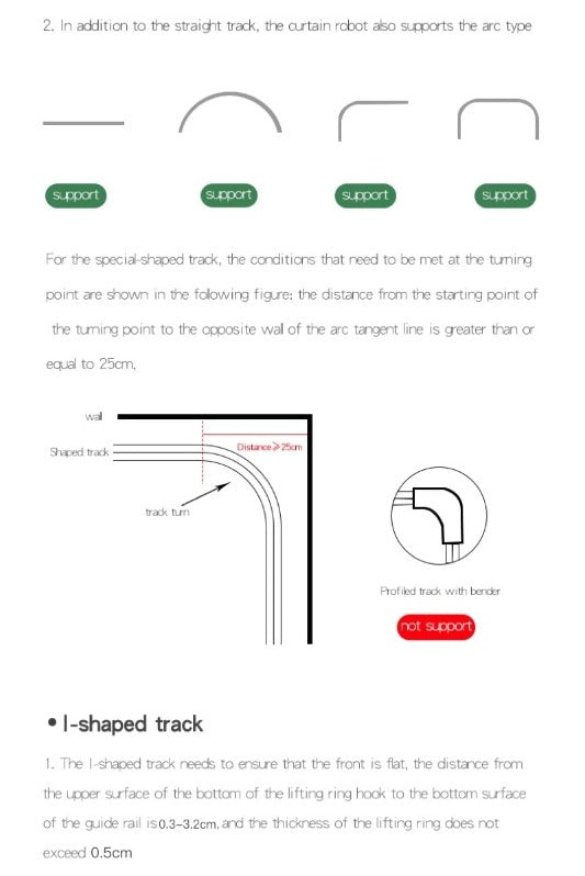 Robot de cortina inteligente Roman Pole Track