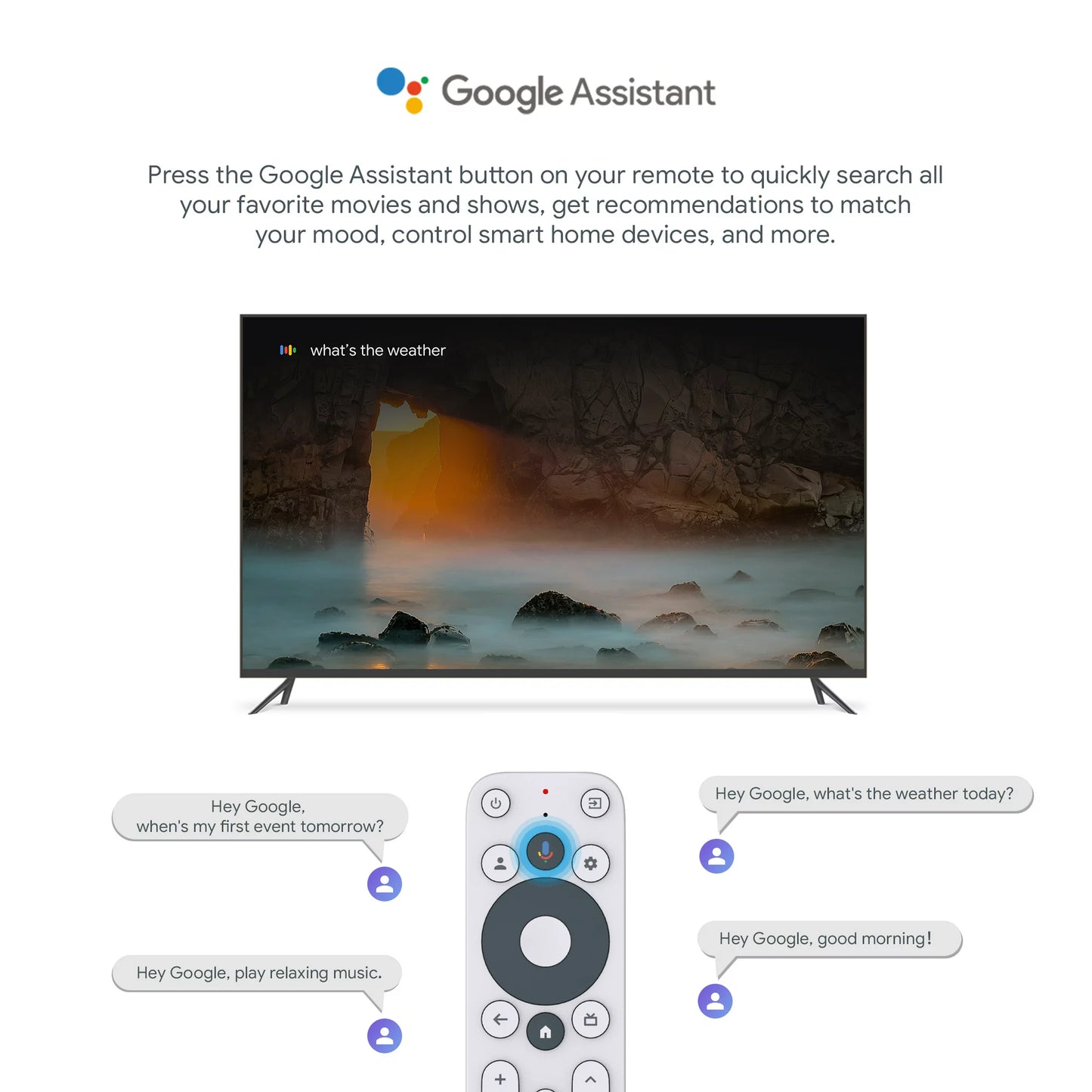 Caja de Streaming 4K onn. con Google TV - New 2023 (UHD, Dolby Audio)