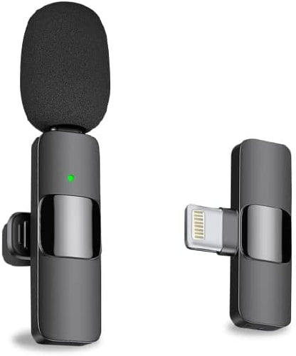 Microfono Lavalier inalambrico con conexion Lightning para IPhone