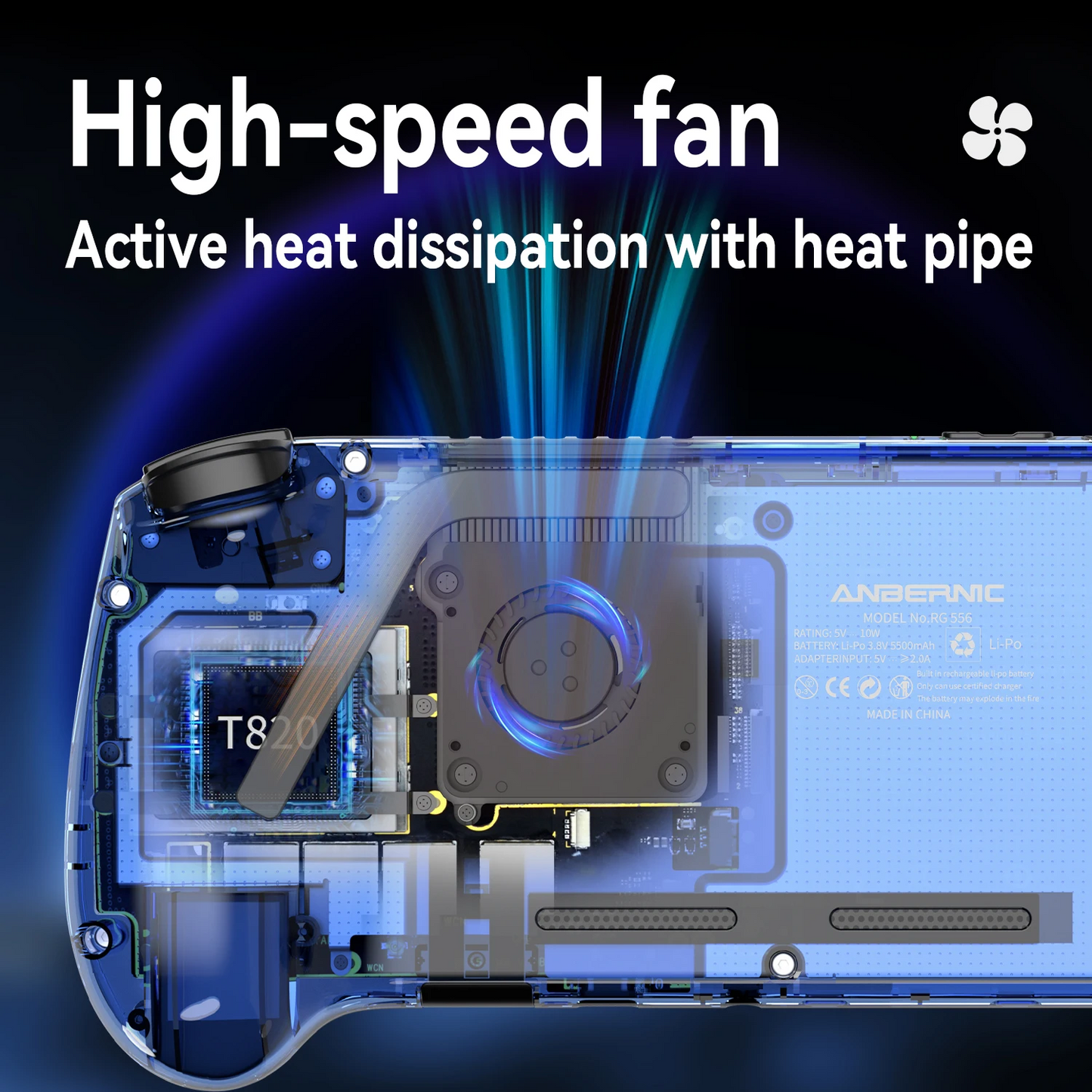 Anbernic RG556 – Consola Retro con Pantalla AMOLED, Android,