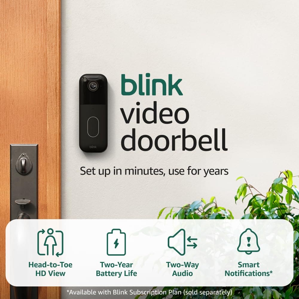 Camara de seguridad Blink Video Doorbell 2ª Gen + Sync Module |  Compatible con Alexa