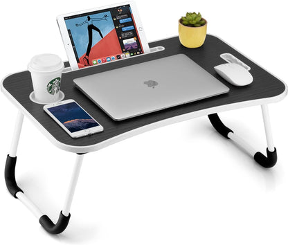 Mesa plegable para laptop / bandeja portátil para mesa de cama para trabajar, escribir, dibujar y Comer