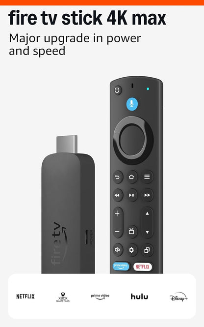 Fire TV Stick 4K Max (2.ª Gen) | Wi-Fi 6E, Alexa, Dolby Vision y 16GB para apps, juegos y streaming ultra fluido