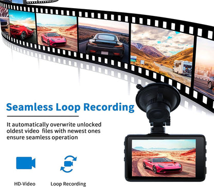 Dash Camera C660 con 1080P Full HD Cámara para el salpicadero del auto con vision nocturna