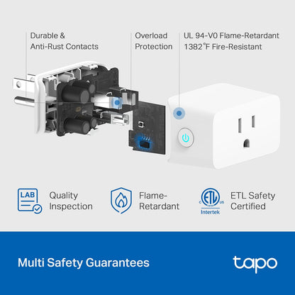 Enchufe Inteligente TP-Link Tapo P115 Controla tu Energía con Alexa y Google Home