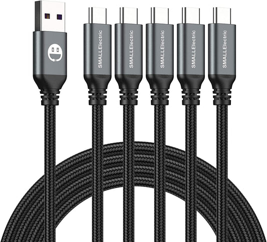 Cable USB- C Trenzado Gris de 1.8 Metros
