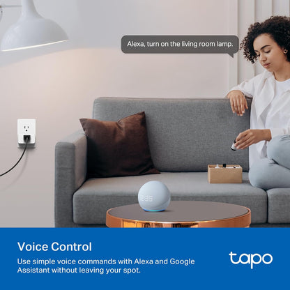 Enchufe Inteligente TP-Link Tapo P115 Controla tu Energía con Alexa y Google Home