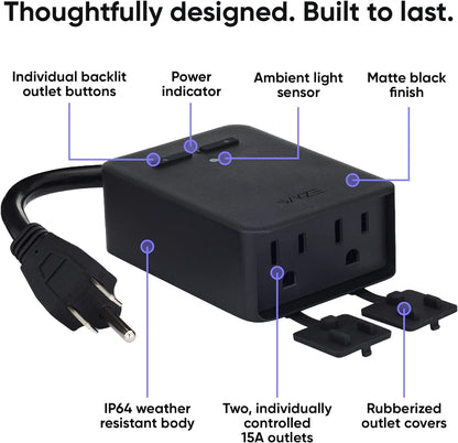 Wyze Plug Outdoor: Enchufe Inteligente para Exteriores con Control de Energía y Resistencia IP64