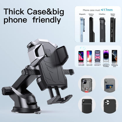 3-1 Phone Holder with Super Suction Cup and Long Arm