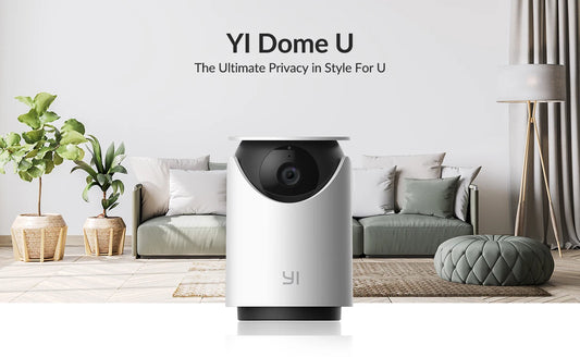 YI Dome Security 1080P Indoor Camera with Wi-Fi and Voice Assistant Compatibility