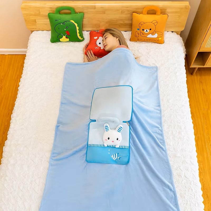 Set de Almohada y Manta 3 en 1  Comodidad Portátil para Hogar, Oficina y Viaje Dreamzy