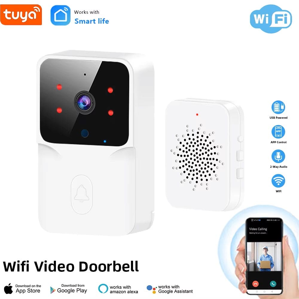 Rechargeable Smart Home Doorbell with Video and Intercom