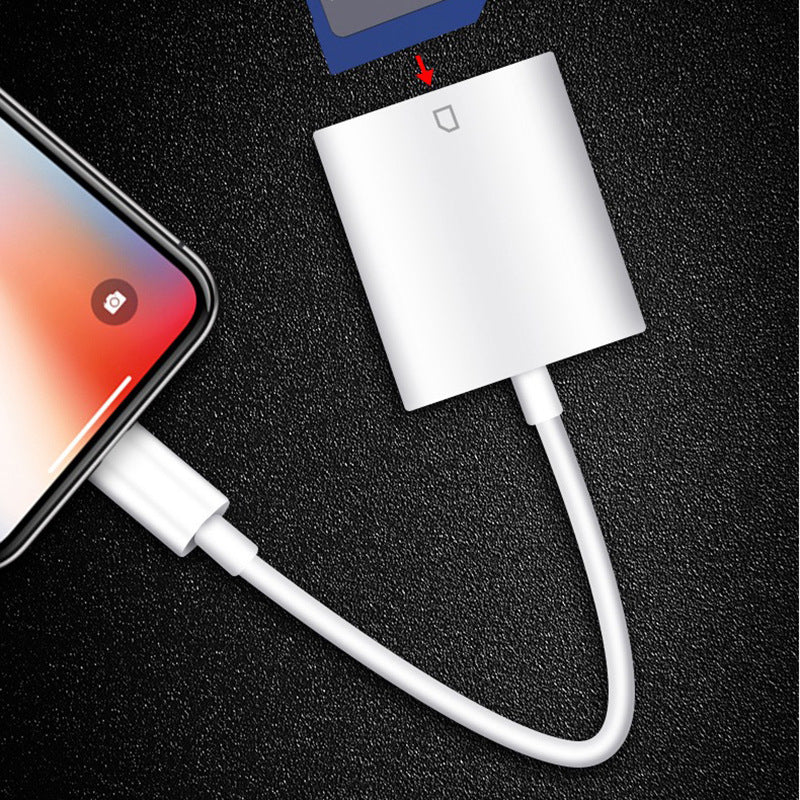 SD memory card reader with Lightning connection for iPhone