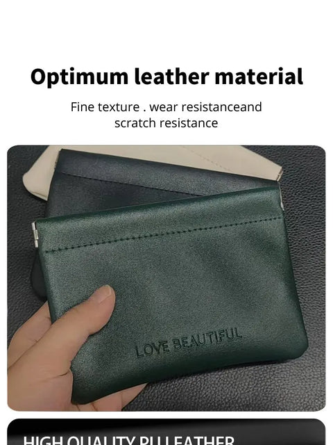 Estuche de cuero PU para mouse y cargador, imagen 1
