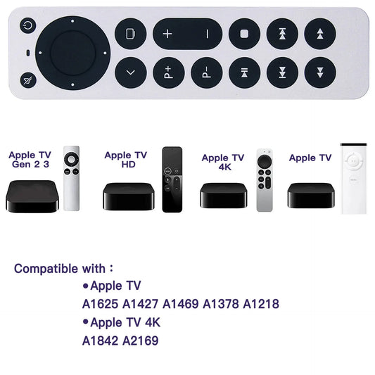Control Remoto de remplazo Universal para Apple TV 4K/Gen 1-5, Sin Función de Voz