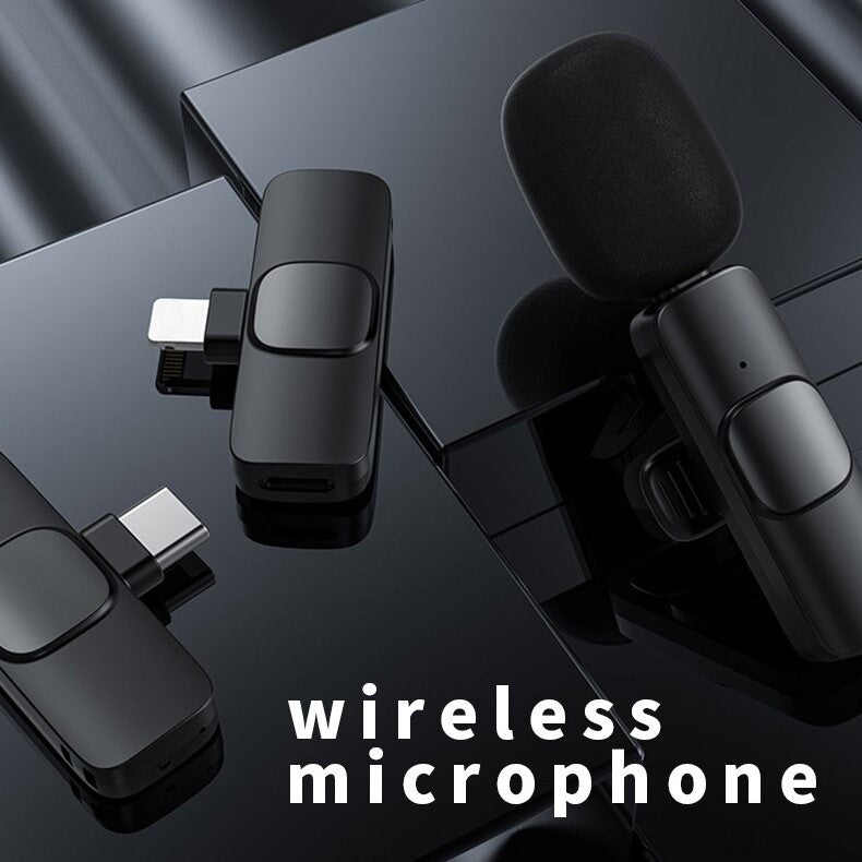 Wireless lavalier microphone with type c connection