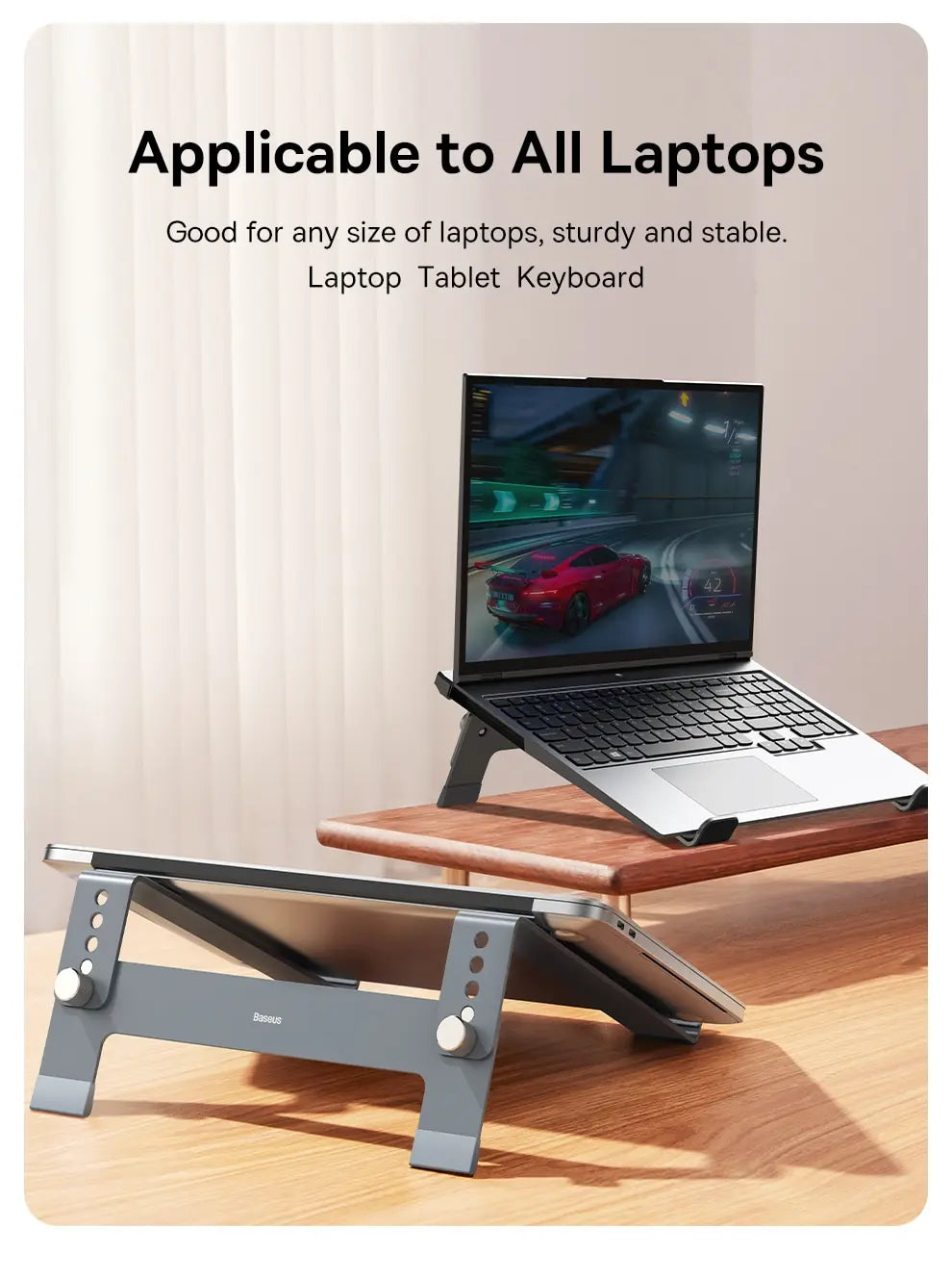 Baseus ErgoStable - Soporte Ajustable de Aluminio para Laptop