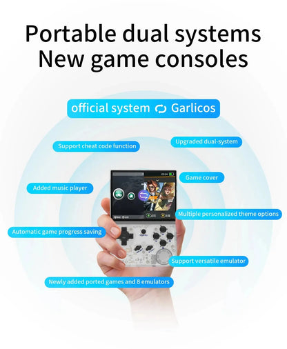 ANBERNIC RG35XX Retro Handheld Game Console with 3.5 Inch IPS HD Screen with Linux and GarlicOS