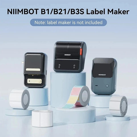 Rollos de etiquetas térmicas Niimbot B1, B21 y B3S, imagen 1